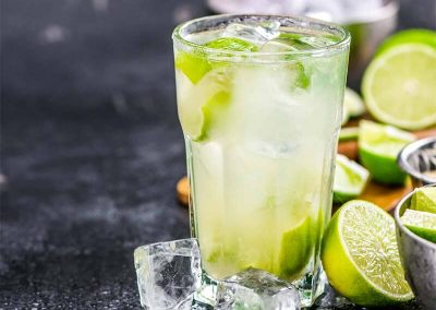 Elderflower Ginger Caipiroska