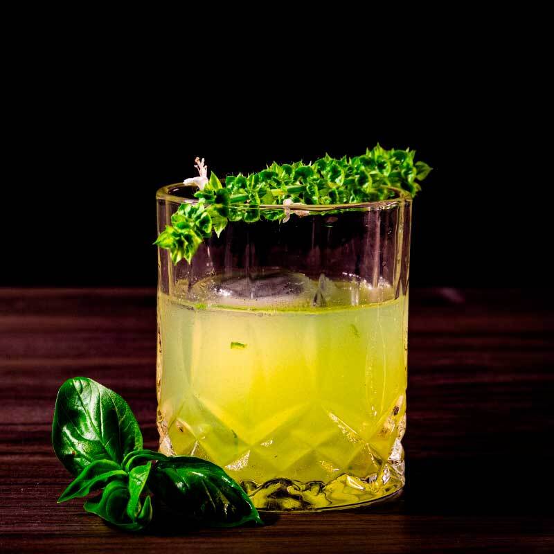 Cocktail: Smoky Basil Oaxacan Mezcal