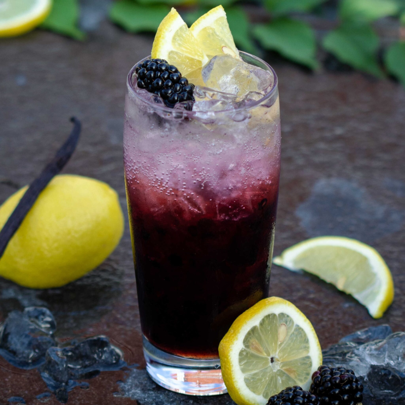 Cocktail: Blackberry Vanilla Mocktail